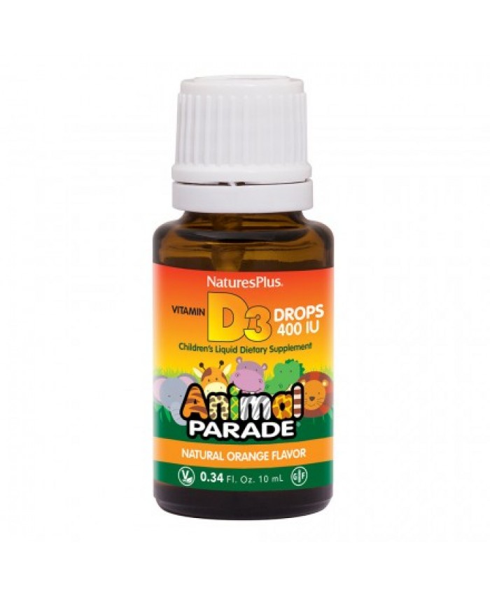 Nature's Plus Animal Parade Vitamin D3 90 μασώμενες ταμπλέτες